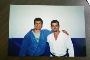 Coach Marc Hagebusch with Carlos Machado BJJ 2000